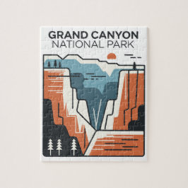 Grand Canyon Nationalpark Abstrakt Illustration Puzzle