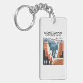 Grand Canyon Nationalpark Abstrakt Illustration Schlüsselanhänger (Vorderseite links)