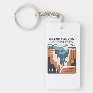 Grand Canyon Nationalpark Abstrakt Illustration Schlüsselanhänger