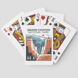 Grand Canyon Nationalpark Abstrakt Illustration Spielkarten
