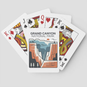 Grand Canyon Nationalpark Abstrakt Illustration Spielkarten