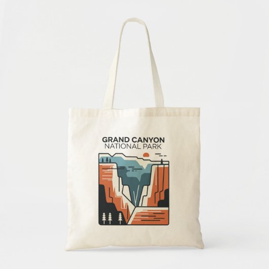 Grand Canyon Nationalpark Abstrakt Illustration Tragetasche (Vorne)