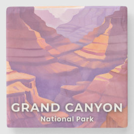Grand Canyon Nationalpark Aquarell Reise Kunst Steinuntersetzer