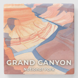 Grand Canyon Nationalpark Aquarell Reise Steinuntersetzer