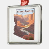 Grand Canyon Nationalpark Arizona Karte Ornament Aus Metall (Links)