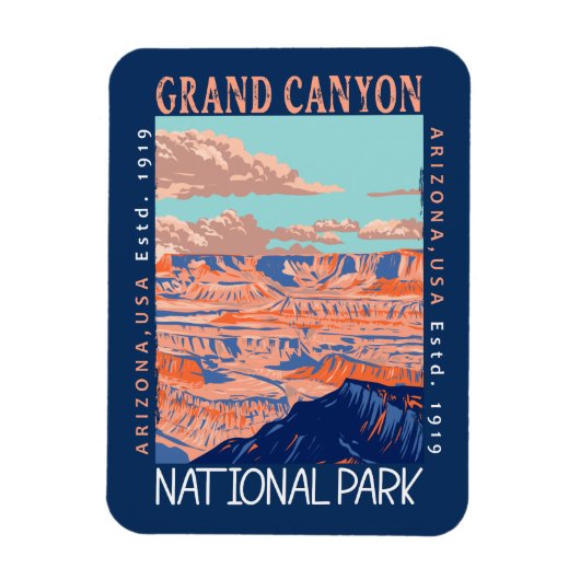Grand Canyon Nationalpark Arizona Magnet (Vertikal)