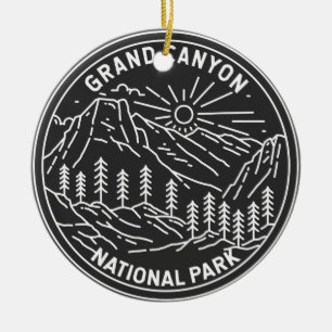 Grand Canyon Nationalpark Arizona Monoline Keramik Ornament