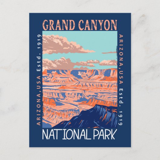 Grand Canyon Nationalpark Arizona Postkarte (Vorderseite)