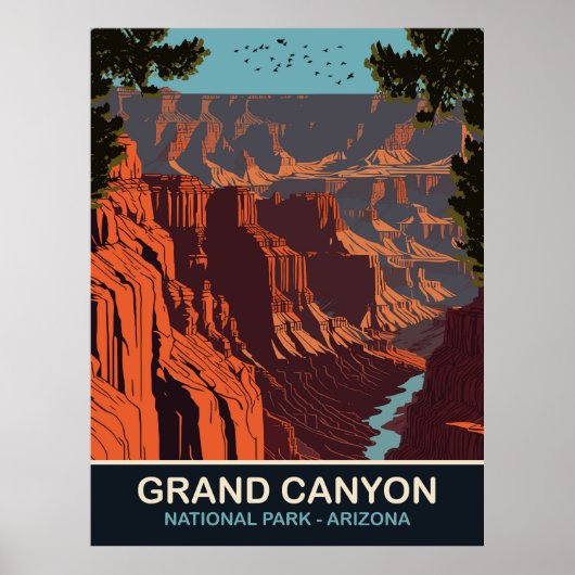 Grand Canyon, Nationalpark, Arizona, Reisen Poster (Vorne)