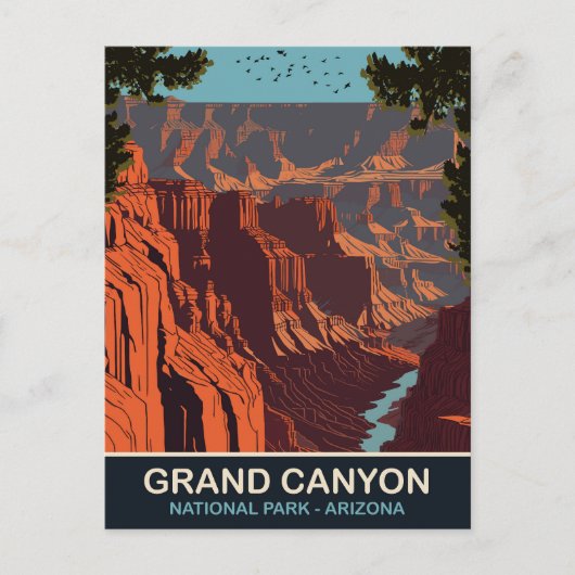 Grand Canyon, Nationalpark, Arizona, Reisen Postkarte (Vorderseite)