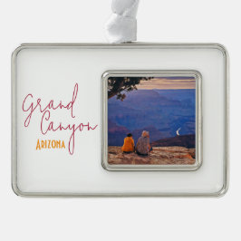 Grand Canyon Nationalpark Arizona Souvenir Rahmen-Ornament Silber