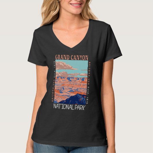 Grand Canyon Nationalpark Arizona T-Shirt (Vorderseite)
