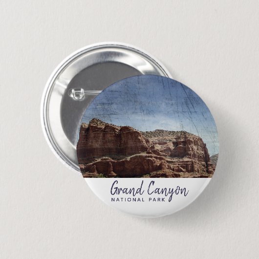 Grand Canyon Nationalpark Arizona Vintag Button (Vorne & Hinten)