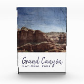 Grand Canyon Nationalpark Arizona Vintag Fotoblock (Vorderseite)