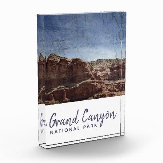 Grand Canyon Nationalpark Arizona Vintag Fotoblock (Links)