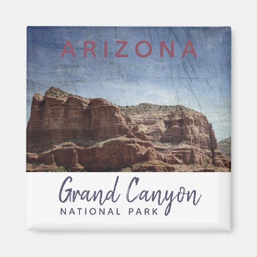 Grand Canyon Nationalpark Arizona Vintag Magnet (Vorne)