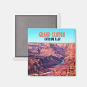 Grand Canyon Nationalpark Arizona Vintag Magnet (Vorderseite/Rückseite)