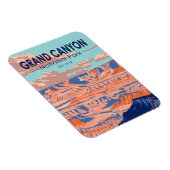 Grand Canyon Nationalpark Arizona Vintag Magnet (Rechte Seite)