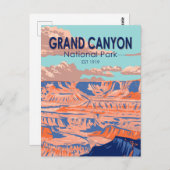 Grand Canyon Nationalpark Arizona Vintag Postkarte (Vorne/Hinten)