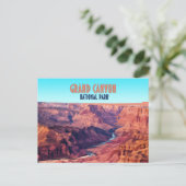 Grand Canyon Nationalpark Arizona Vintag Postkarte (Stehend Vorderseite)