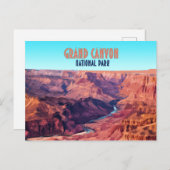 Grand Canyon Nationalpark Arizona Vintag Postkarte (Vorne/Hinten)