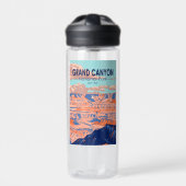 Grand Canyon Nationalpark Arizona Vintag Trinkflasche (Vorderseite)