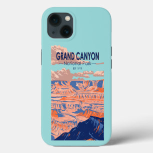 Grand Canyon Nationalpark Arizona Vintage iPhone 13 Hülle