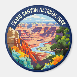Grand Canyon Nationalpark Arizona Vintage-Kunst Magnet