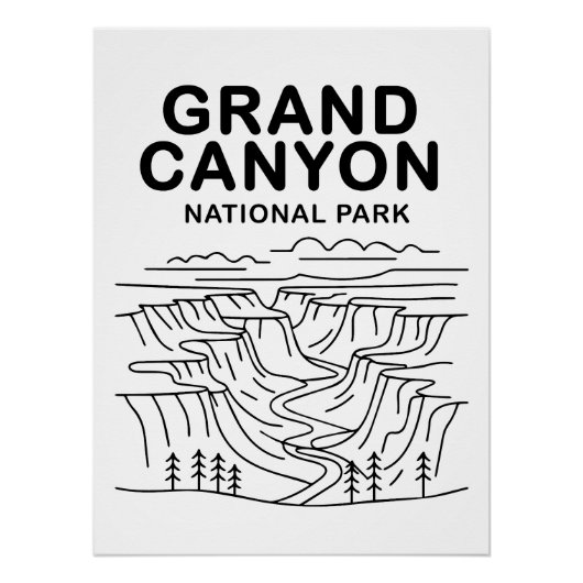 Grand Canyon Nationalpark Art Poster (Vorderseite)