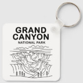 Grand Canyon Nationalpark Art Schlüsselanhänger (Rückseite)