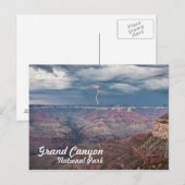 Grand Canyon Nationalpark Blitzerschlag Postkarte (Vorne/Hinten)