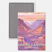 Grand Canyon Nationalpark California Magnet (Vorderseite/Rückseite)