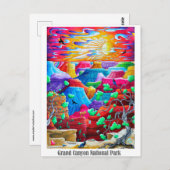 Grand Canyon Nationalpark California Postkarte (Vorne/Hinten)