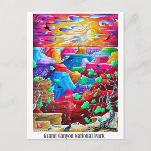 Grand Canyon Nationalpark California Postkarte (Vorderseite)
