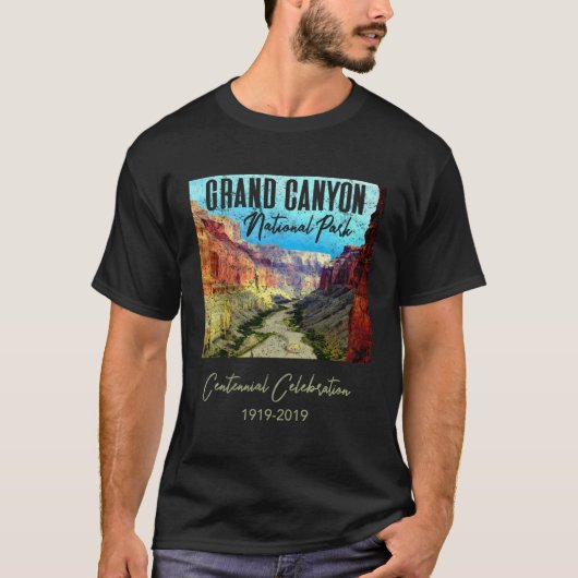 Grand Canyon Nationalpark Centennial Jubiläum T-Shirt (Vorderseite)
