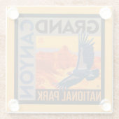 Grand Canyon Nationalpark | Condors Glasuntersetzer (Rückseite)