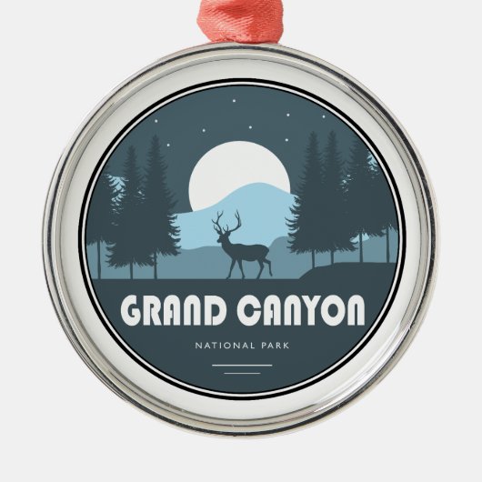 Grand Canyon Nationalpark Deer Ornament Aus Metall (Vorne)