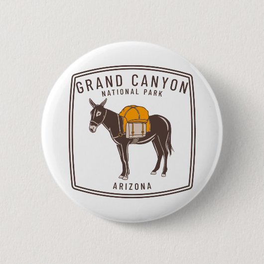 Grand Canyon Nationalpark Donkey Button (Vorderseite)