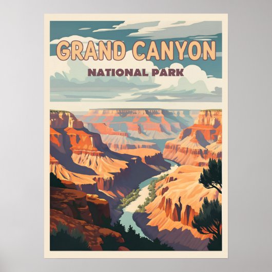 Grand Canyon Nationalpark - Ein Naturwunder Poster (Vorne)