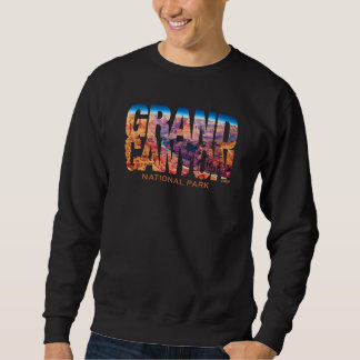 Grand Canyon Nationalpark Foto Text Wandern Andenk Sweatshirt