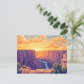 Grand Canyon Nationalpark Holiday Postcard Feiertagspostkarte (Stehend Vorderseite)