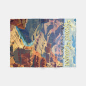 Grand Canyon Nationalpark Illustration Fleecedecke (Vorderseite (Horizontal))