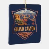 Grand Canyon Nationalpark Illustration Keramikornament (Rechts)