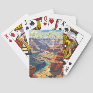 Grand Canyon Nationalpark Illustration Spielkarten