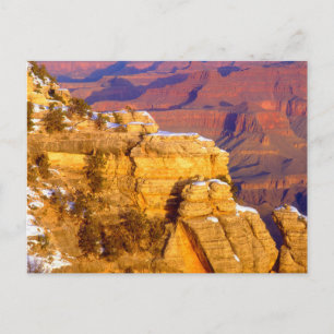 Grand Canyon Nationalpark im Winter Postkarte