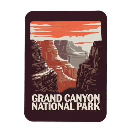 Grand Canyon Nationalpark Landschaft Magnet (Vertikal)