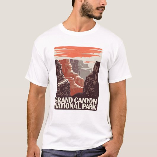 Grand Canyon Nationalpark Landschaft T-Shirt (Vorderseite)