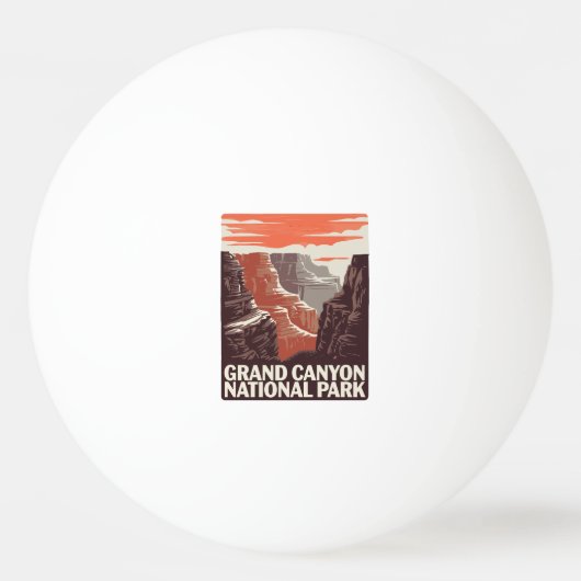 Grand Canyon Nationalpark Landschaft Tischtennisball (Vorderseite)