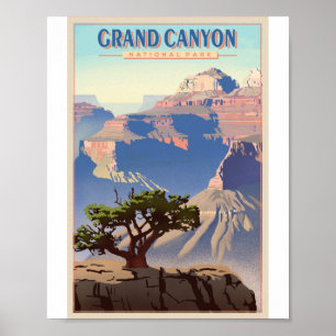 Grand Canyon Nationalpark Litho Artwork Poster