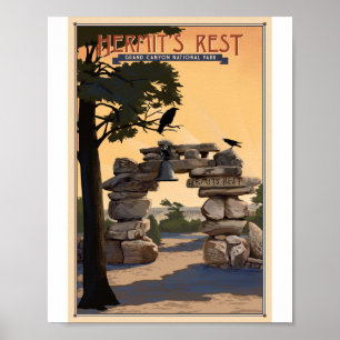 Grand-Canyon-Nationalpark Litho-Kunstwerk Poster